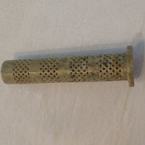 Incense tower burner made in India soapstone carved retro bohemian home